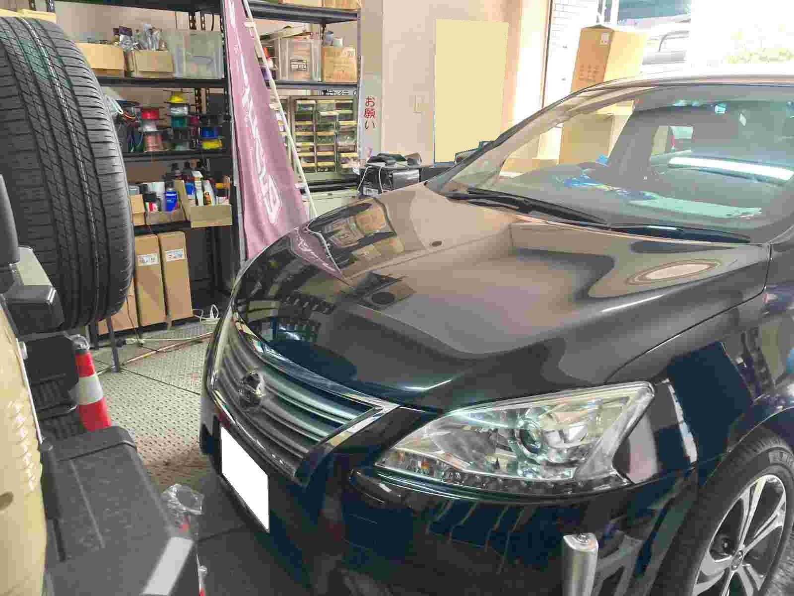 日産　シルフィ　オーディオ取付　（取り外し）させていただきました。