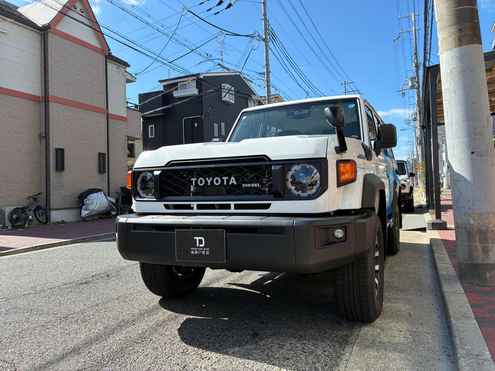 TOYOTA LAND CRUISER 70 DIESEL Panthera カーセキュリティを取付させていただきました。